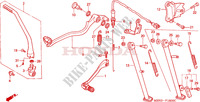 PEDALE   BEQUILLE pour Honda XR 650 2006