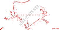 SELECTEUR   PEDALE DE FREIN pour Honda CBR 600 F4 2003
