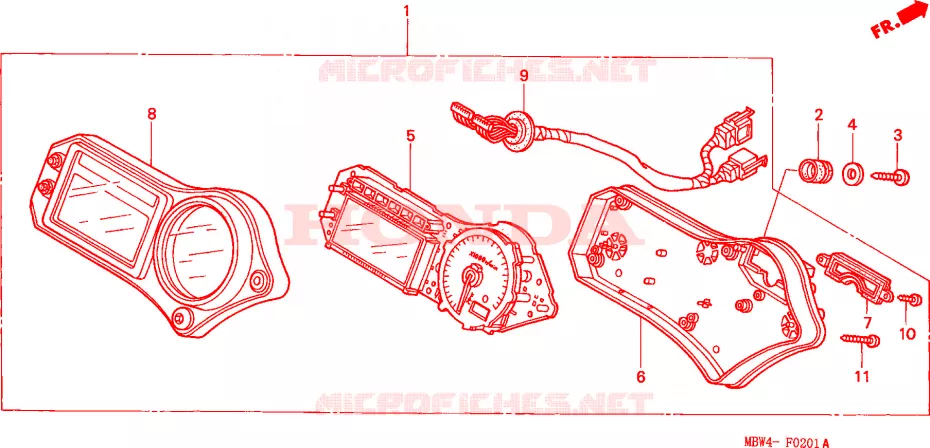 COMPTEUR Honda MOTO 600 CBR 2002  CBR600FS2