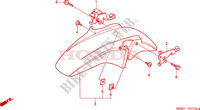 GARDE BOUE AVANT (CB600F2/F22/3/4) pour Honda CB 600 S HORNET 2002