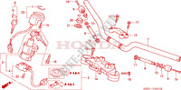 GUIDON   TE DE FOURCHE (CB600F3/4/5/6) pour Honda CB 600 F HORNET 34HP 2005