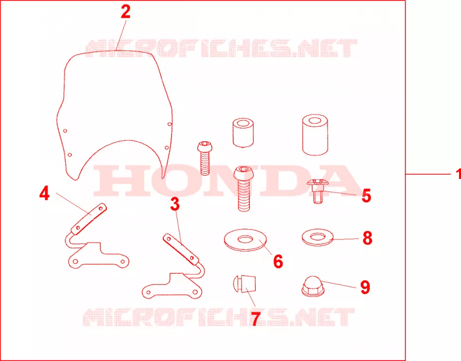SAUT DE VENT Honda MOTO 600 HORNET 2003  CB600F3