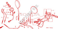 LEVIER DE GUIDON/COMMUTATEUR/ CABLE(1) pour Honda CB 600 F HORNET 34HP 2001