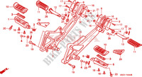 REPOSE PIED pour Honda CB 600 S HORNET 34HP 2000