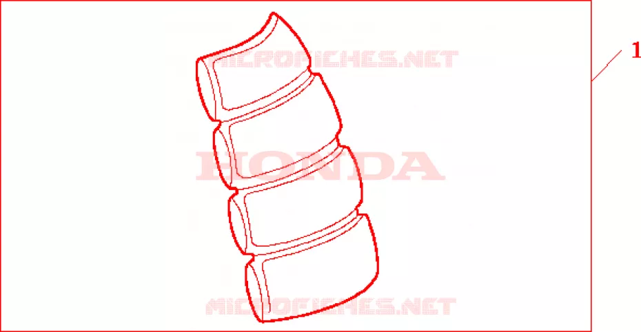 PROTECTION DE RESERVOIR Honda MOTO 600 HORNET 2001  CB600F21