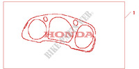 ENTOURAGE DE COMPTEUR EFFET BOIS pour Honda GL 1800 GOLD WING Chromaflair 2002