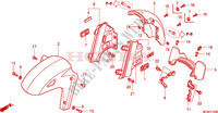 GARDE BOUE AVANT pour Honda GL 1800 GOLD WING ABS AIR BAG 2009