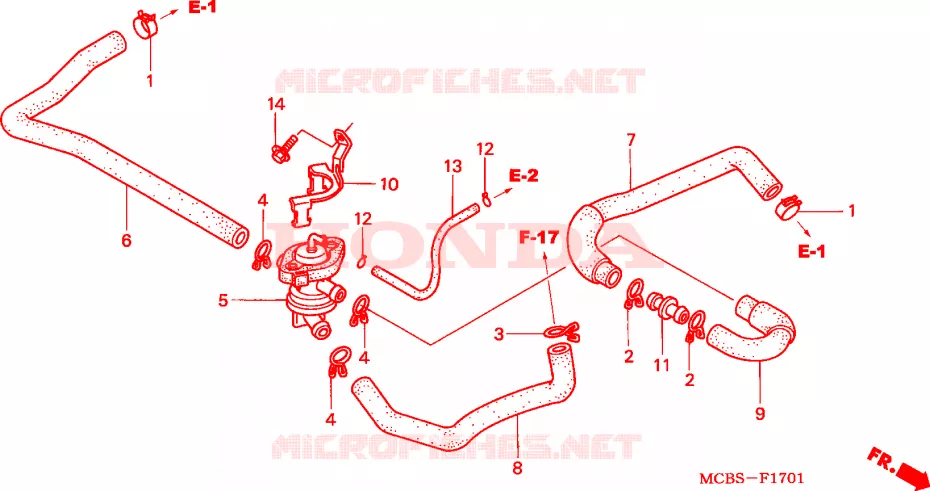 COMMANDE INJECTION D'AIR SOUPAPE Honda MOTO 650 TRANSALP 2005  XL650V5