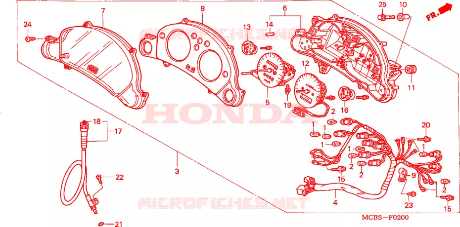 COMPTEUR Honda MOTO 650 TRANSALP 2003  XL650V3
