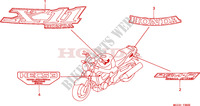 AUTOCOLLANTS pour Honda CB 1100 X11 2000