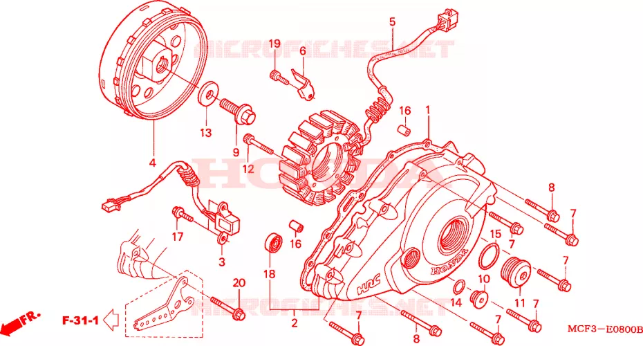 ALTERNATEUR Honda MOTO 1000 SP 2002  VTR1000SP2