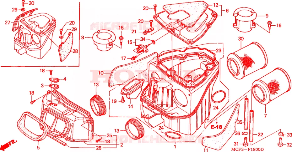 FILTRE A AIR Honda MOTO 1000 SP 2000  VTR1000SPY