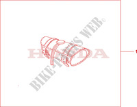SACOCHE AVANT CUIR pour Honda VTX 1800 C 2002