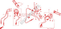 CABLES   COMMODOS   LEVIERS   POIGNEES (CBR900RR2,3) pour Honda CBR 954 FIREBLADE 2002