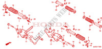 REPOSE PIED pour Honda SHADOW VT 750 2001