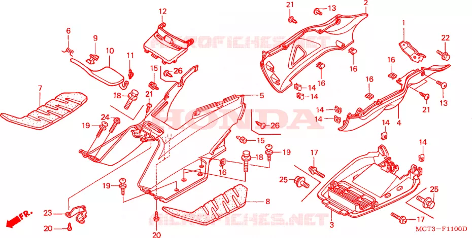 MARCHE PIEDS Honda SCOOTER 600 SILVERWING 2005  FJS600D5