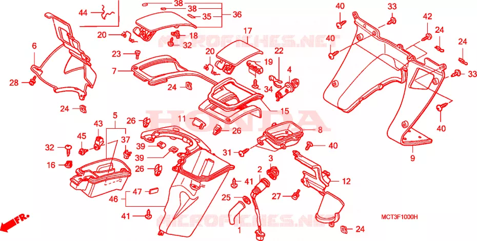 PROTEGE JAMBES Honda SCOOTER 600 SILVERWING 2004  FJS600D4