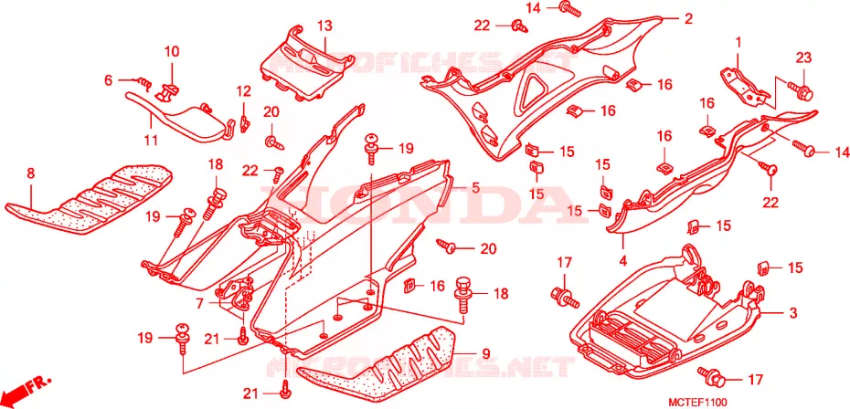 MARCHE PIEDS Honda SCOOTER 600 SILVERWING 2006  FJS600A6