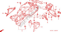 GARDE BOUE ARRIERE pour Honda VFR 800 INTERCEPTOR 2002