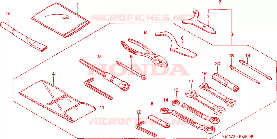 OUTIL Honda MOTO 800 VFR 2003  VFR8003