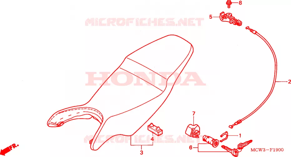 SELLE Honda MOTO 800 VFR 2004  VFR8004
