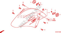 GARDE BOUE AVANT pour Honda VFR 800 VTEC ABS 2008
