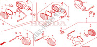 CLIGNOTANT (E/ED/EK/F/G/H/KO) pour Honda CB 900 F HORNET 2002