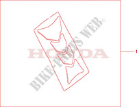 PROTECTION DE RESERVOIR HRC pour Honda CB 900 F HORNET 2005