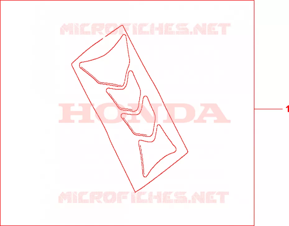 PROTECTION DE RESERVOIR HRC Honda MOTO 900 HORNET 2003  CB900F3