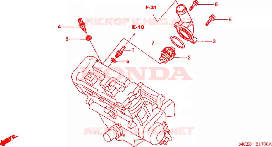 THERMOSTAT Honda MOTO 900 HORNET 2007  CB900F5