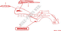 AUTOCOLLANTS pour Honda VTX 1300 2004