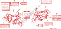 ETIQUETTE DE PRECAUTIONS pour Honda VTX 1300 S 2007