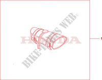 SACOCHE AVANT CUIR pour Honda VTX 1300 S RETRO 2003