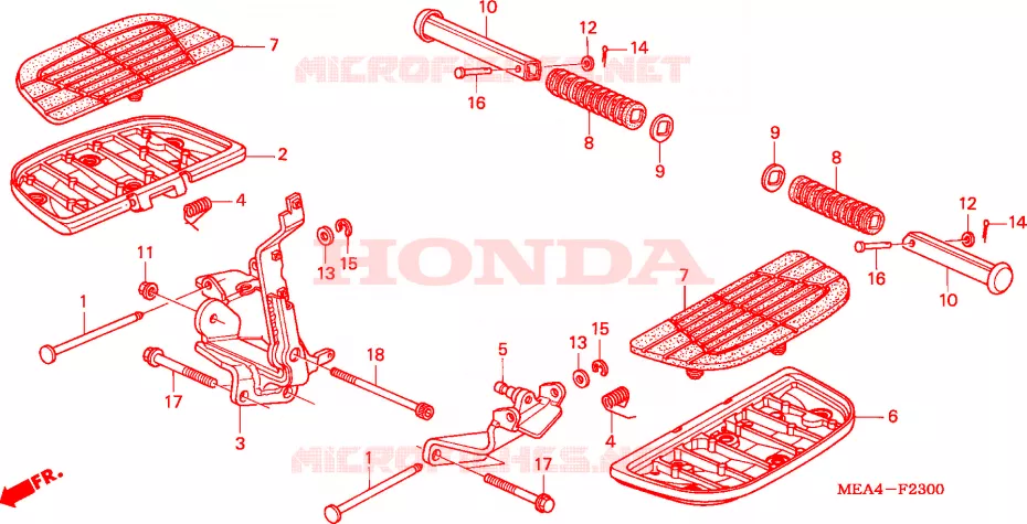 REPOSE PIED Honda MOTO 1300 VTX 2003  VTX1300S3