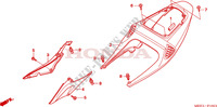 CARENAGES ARRIERE (CBR600RR5/6) pour Honda CBR 600 RR MOVISTAR 2006