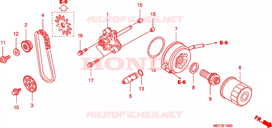 POMPE A HUILE Honda SCOOTER 400 SILVERWING 2016  FJS400D9