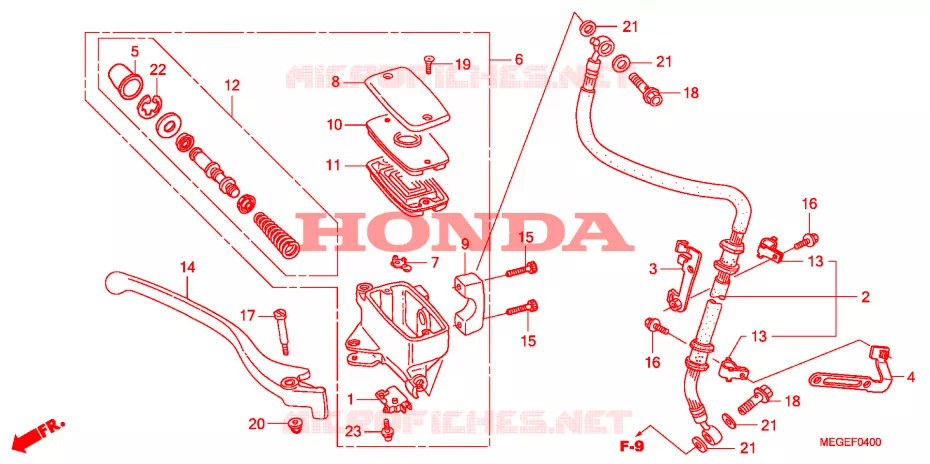 COMMODOS - POIGNEES Honda MOTO 750 SHADOW 2011  VT750C2BB