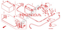 BATTERIE pour Honda CB 1300 BI COULEUR 2004