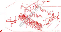CORPS DE PAPILLON(ENS.) pour Honda CB 1300 BI COULEUR 2003