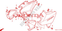 COUVERCLE LATERAL(CB1300F/F1) pour Honda CB 1300 BI COULEUR 2003