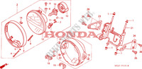 PROJECTEUR(2) pour Honda CB 1300 TWO TONE 2003