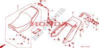 SELLE   CARENAGE ARRIERE pour Honda CB 1300 BI COULEUR 2003