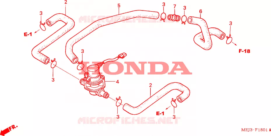 COMMANDE INJECTION D'AIR SOUPAPE Honda MOTO 1300 CB 2005  CB1300S5