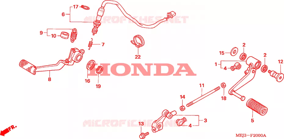 PEDALE Honda MOTO 1300 CB 2003  CB1300F13