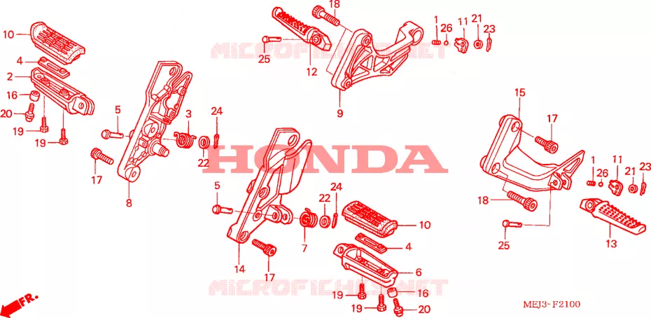REPOSE PIED Honda MOTO 1300 CB 2004  CB1300F13
