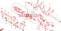 BARILLET DE SELECTION   FOURCHETTE DE SELECTION pour Honda CB 1300 S FAIRING 2007