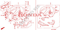 CAPOT DE RESERVOIR pour Honda CBR 1000 RR FIREBLADE 2007