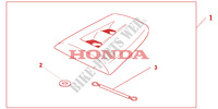 CAPOT DE SELLE WINNING RED pour Honda CBR 1000 RR FIREBLADE 2007