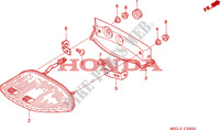 FEU ARRIERE pour Honda CBR 1000 RR FIREBLADE HRC 2007