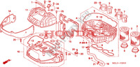 FILTRE A AIR  pour Honda CBR 1000 RR FIREBLADE REPSOL 2007